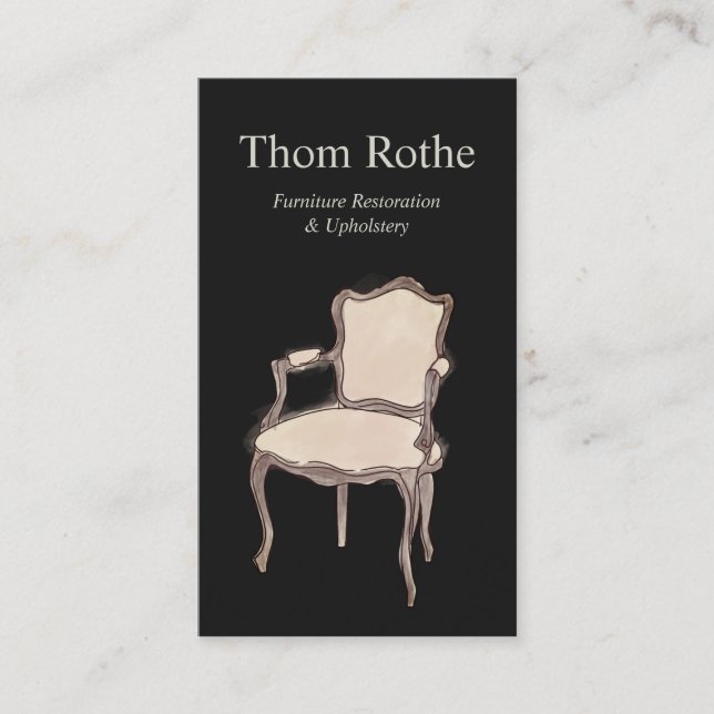 Contato Cartão de Chamada de Refinamento e Upholsteridade  (Frente)