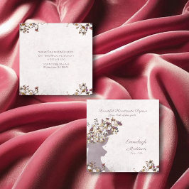 Contato Cartão de Chamada Dreamy Boho Chic Deer Monographi