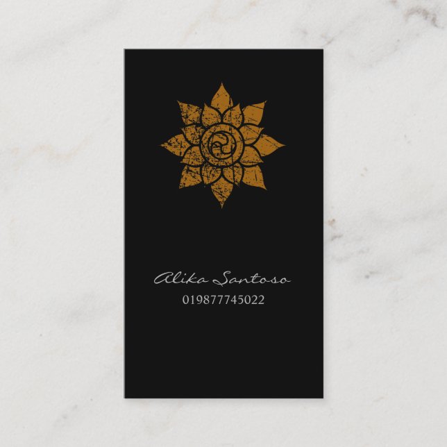 Contato Cartão de Chamada Mandala (Frente)