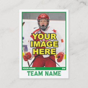 Contato Cartão de Comércio Coletivo de Hockey   Kelly Gree