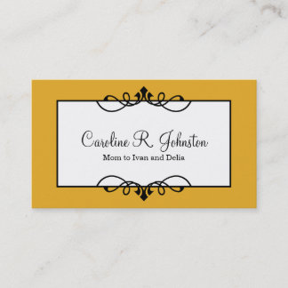 Contato Cartão de mamãe personalizado de quadro clássico d