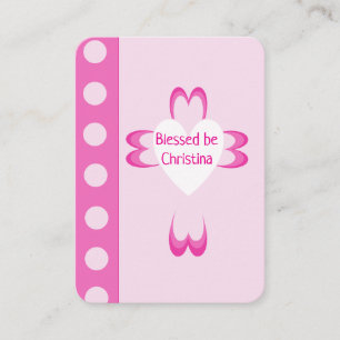 Contato Cartão de Oração Batismo Abençoado