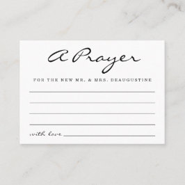 Contato Cartão de Oração de Casamento Personalizado - Simp