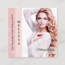 Contato Cartão de Perfil Rainha de Desfile Personalizado P