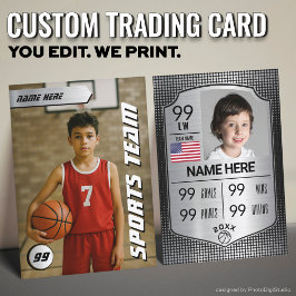 Contato Cartão de Troca de Basquete Personalizado, Escudo