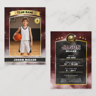 Contato Cartão de Troca de Basquete Personalizado, Estádio