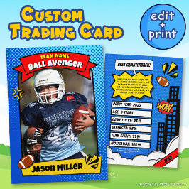 Contato Cartão de Troca de Futebol Personalizado, Cartão d