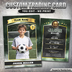 Contato Cartão de Troca de Futebol Personalizado, Estádio 