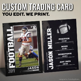 Contato Cartão de Troca de Futebol Personalizado, Jogador 