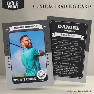 Contato Cartão de Troca de Golfe Personalizado, Cartão de