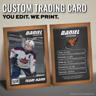 Contato Cartão de Troca de Hockey Personalizado, Jogador G