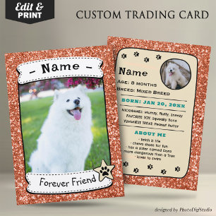 Contato Cartão de Troca de Pet Personalizado, Cartão de Tr