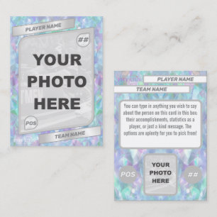 Contato Cartão de Troca "Holográfico" Personalizável de Qu
