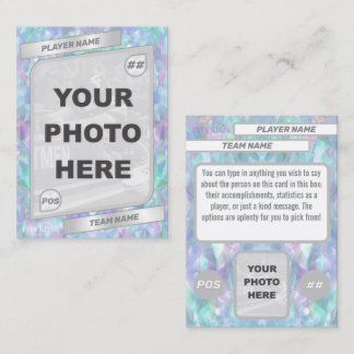 Contato Cartão de Troca "Holográfico" Personalizável de Qu