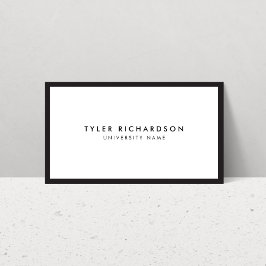 Contato Cartão de visita de Estudantes do Formando Clássic