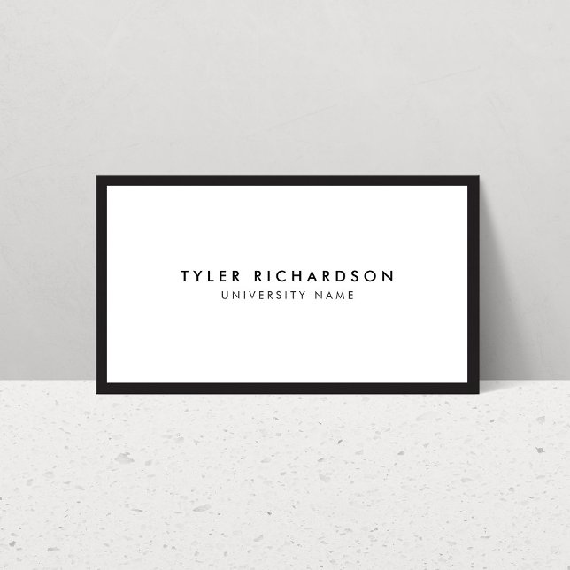 Contato Cartão de visita de Estudantes do Formando Clássic (Criador carregado)