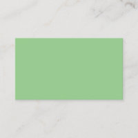 Cartão de Visita Profissional Moderno Verde Menta