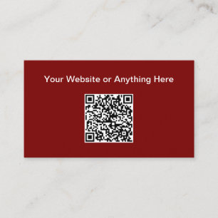 Contato Cartão de Visita Simples com QR Code para Pequenas