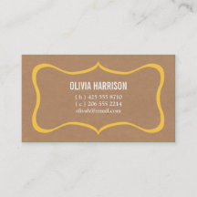 cartão telefónico de kraft do quadro