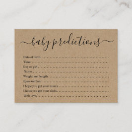 Contato Chá de fraldas do cartão da previsão do bebê -