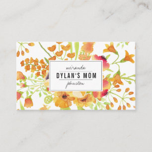 contato das mamães da aguarela do vintage chamada