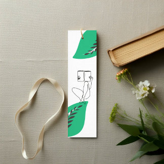 Contato Marcador de Cartão Artístico para Literatura