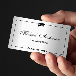 Contato Nome de Graduação Cartão Namecard Silver Aspecto M