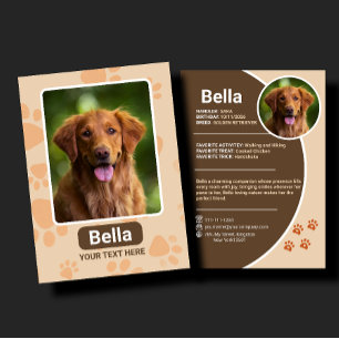Contato Presente de Aniversário de Cartão de Troca de Pet