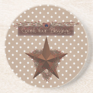 Conte a sua Porta copos de Bênçãos