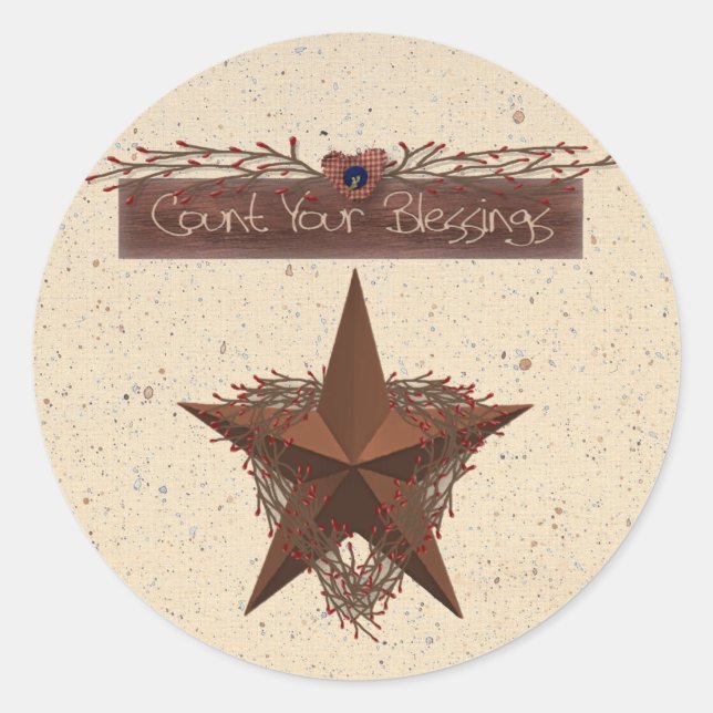 Conte seu adesivo de bençãos (Frente)