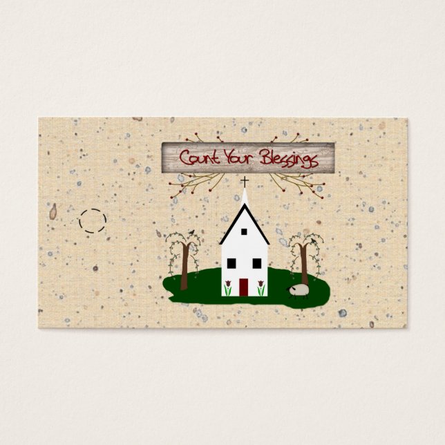 Conte Sua Bênção Da Igreja. (Frente)