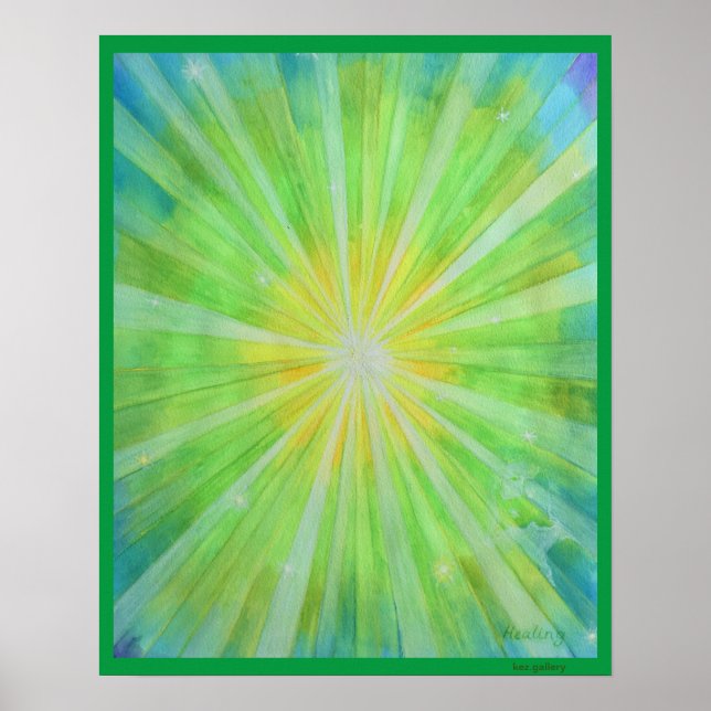 CONTEMPLAÇÃO PACÍFICA DO POSTER DE MEDITAÇÃO (Frente)