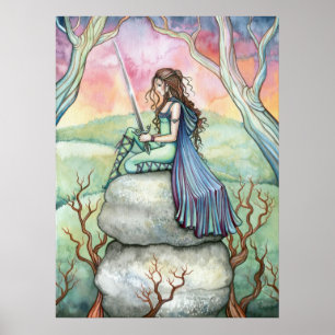 Contemplando o Poster Guinivere por Molly Harrison