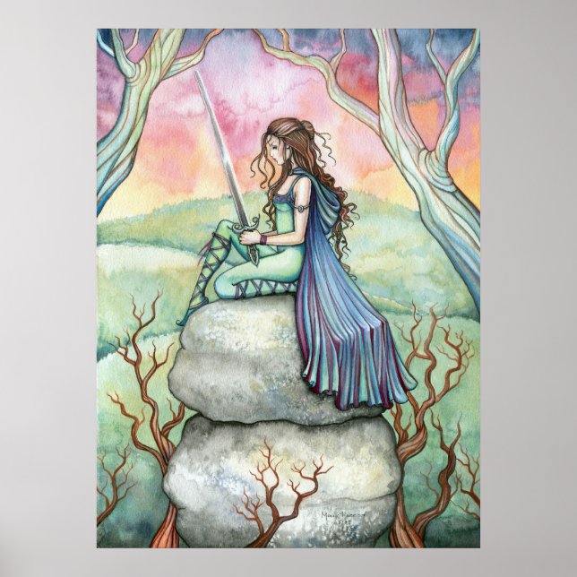 Contemplando o Poster Guinivere por Molly Harrison (Frente)