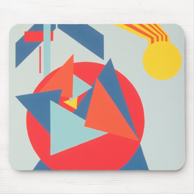 Contemporary Abstract Shapes Mousepad (Frente)