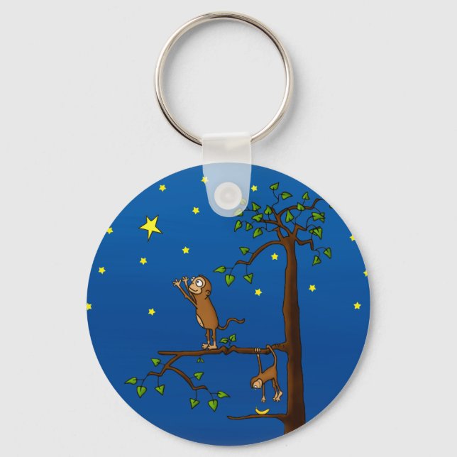 Continua a Alcançar o Chaveiro de Macacos (Frente)