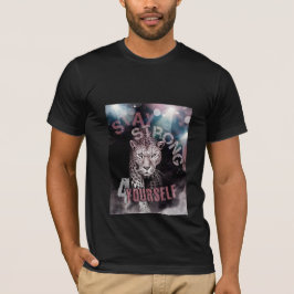 Continua forte motivação da T-Shirt leopardo