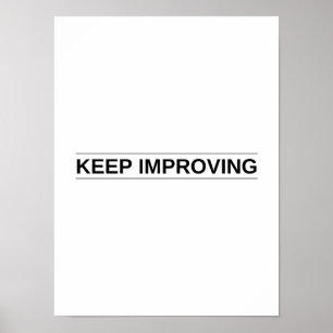 Continuar melhorando - Poster motivacional