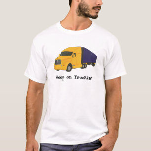 Continue caminhando, caminhonete em t-shirts