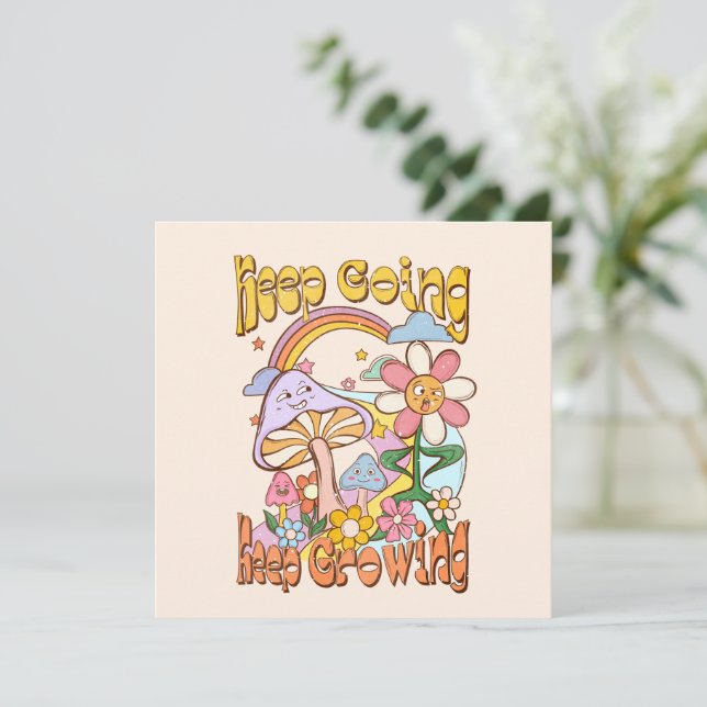 Continue, continue crescendo - Cogumelos e flores (Em pé/Frente)