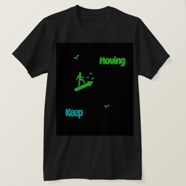 Continue em Frente – Camiseta de Crescimento Motiv (Frente do Design)