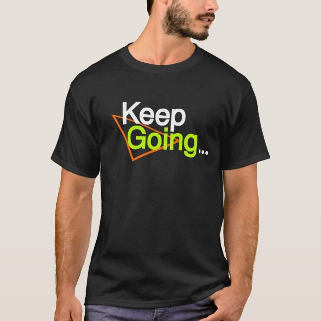 Continue indo para design em uma camisa preta (Frente)