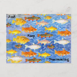 Continue nadando uma coleção de cartões postais de