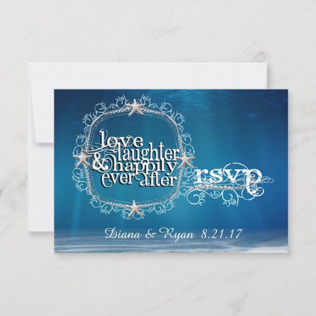 Conto de Fadas Debaixo do Mar RSVP (Frente)
