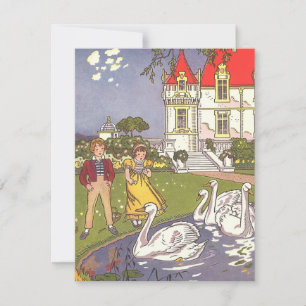 Conto de fadas do vintage, o patinho feio por