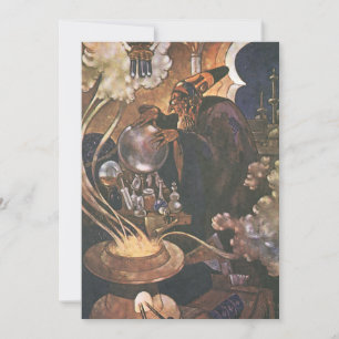 Conto de Fadas Vintage, Aladdin e a Lâmpada Mágica