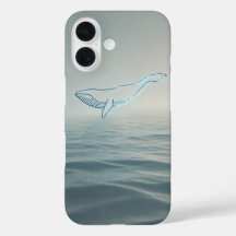 Contorno de Baleia Fotorealista Minimalista