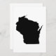 Contorno do Estado de Wisconsin (Frente/Verso)