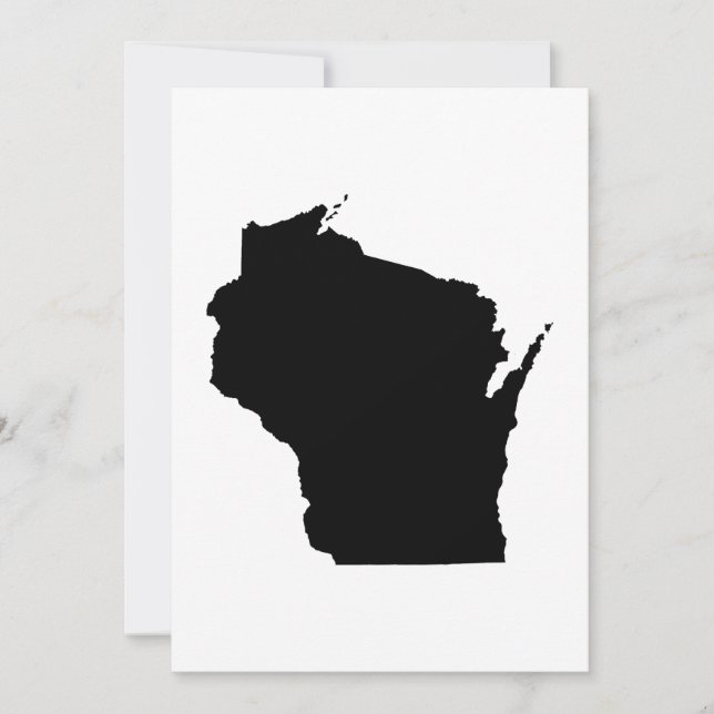 Contorno do Estado de Wisconsin (Frente)