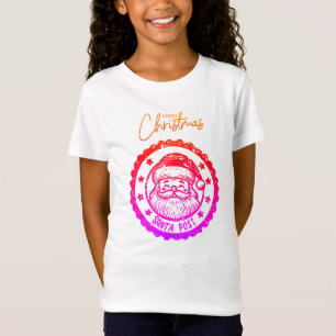 Contorno do Papai Noel, Merry Christmas T-Shirt